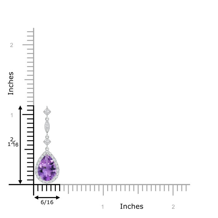 AA - Amethyst / 1.19 CT / 14 KT White Gold