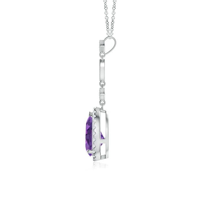 AAA - Amethyst / 1.19 CT / 14 KT White Gold