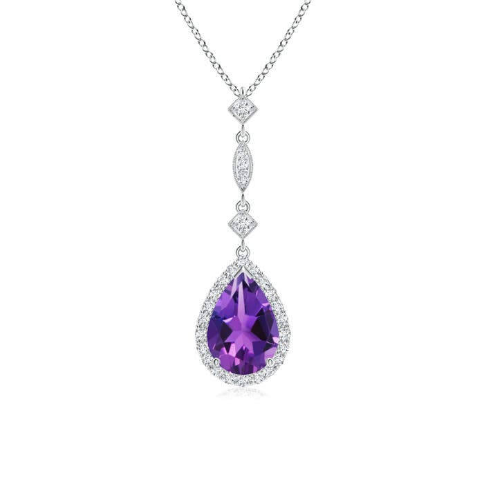 AAAA - Amethyst / 1.19 CT / 14 KT White Gold