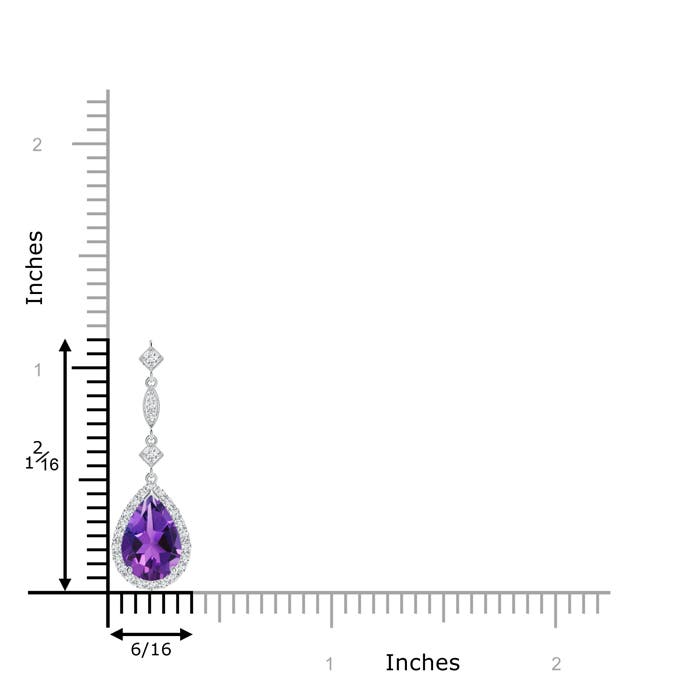 AAAA - Amethyst / 1.19 CT / 14 KT White Gold