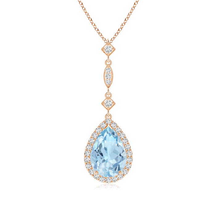 AAA - Aquamarine / 1.78 CT / 14 KT Rose Gold