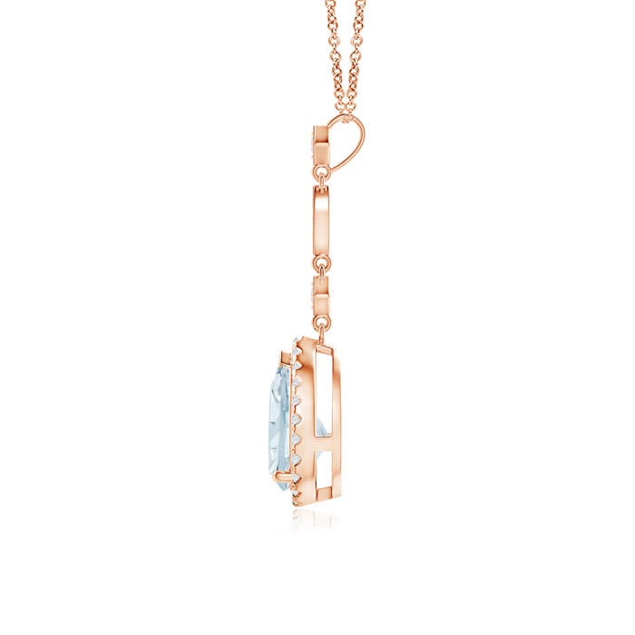 A - Aquamarine / 1.26 CT / 14 KT Rose Gold