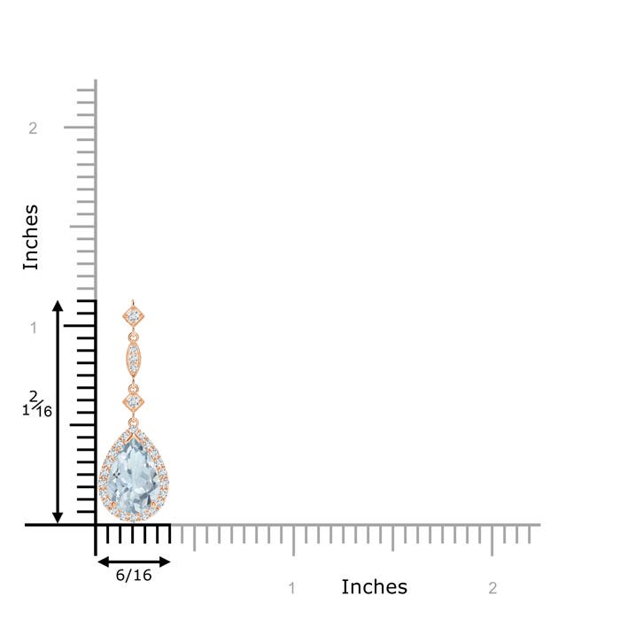 A - Aquamarine / 1.26 CT / 14 KT Rose Gold