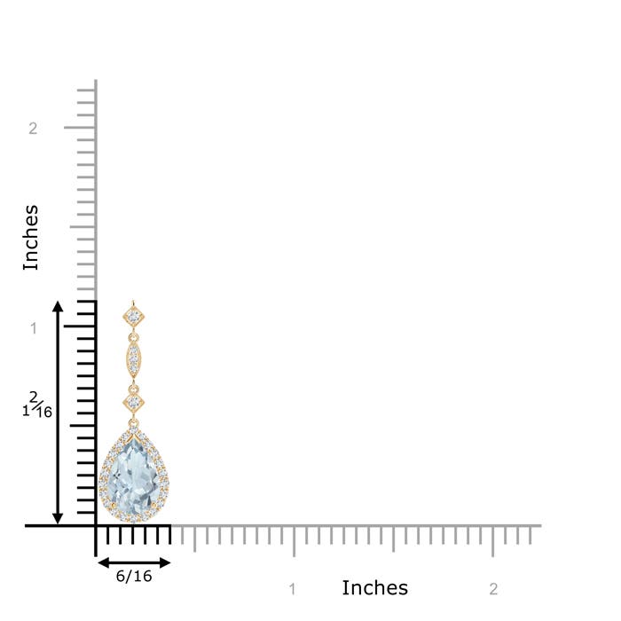 A - Aquamarine / 1.26 CT / 14 KT Yellow Gold