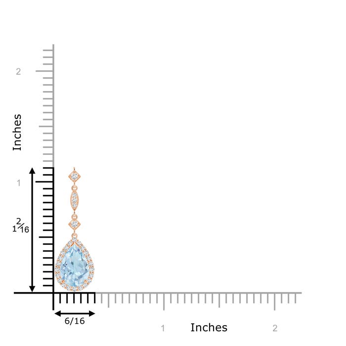 AA - Aquamarine / 1.26 CT / 14 KT Rose Gold