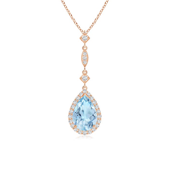 AAA - Aquamarine / 1.26 CT / 14 KT Rose Gold