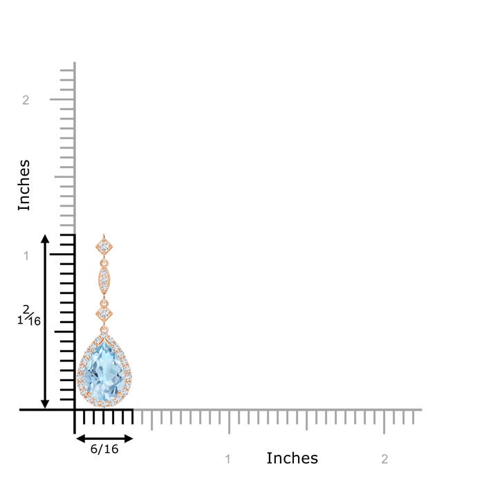 AAA - Aquamarine / 1.26 CT / 14 KT Rose Gold