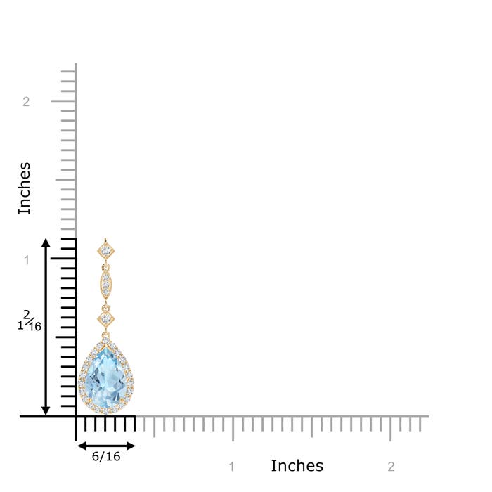 AAA - Aquamarine / 1.26 CT / 14 KT Yellow Gold