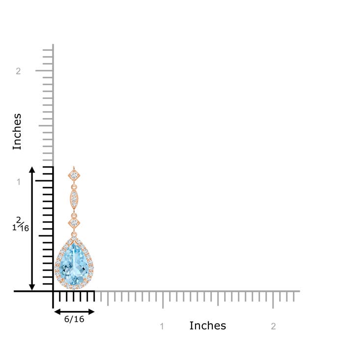 AAAA - Aquamarine / 1.26 CT / 14 KT Rose Gold