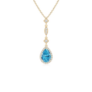 Pear Fancy Intense, VS2 Blue Diamond
