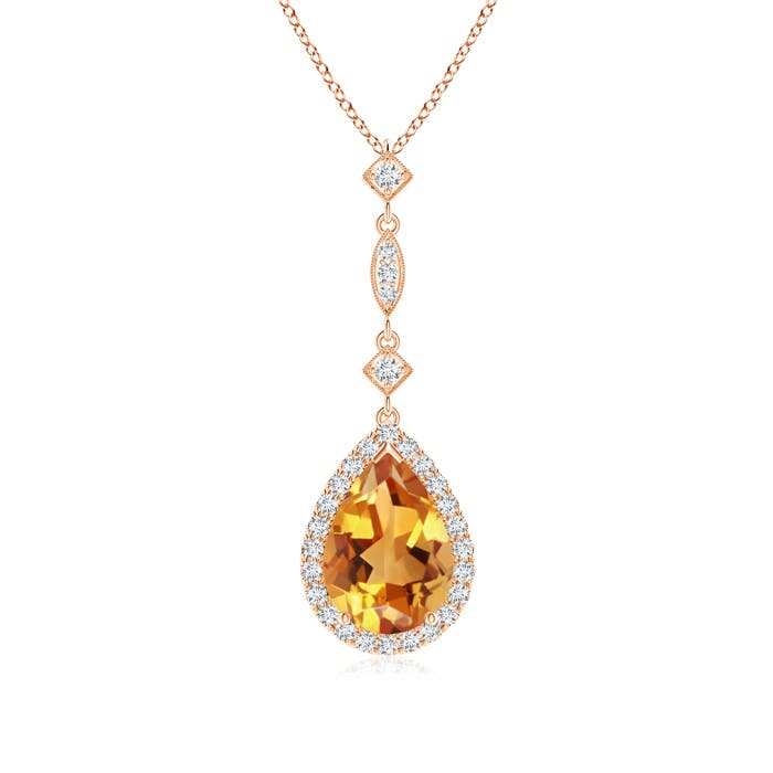 AA - Citrine / 2.08 CT / 14 KT Rose Gold