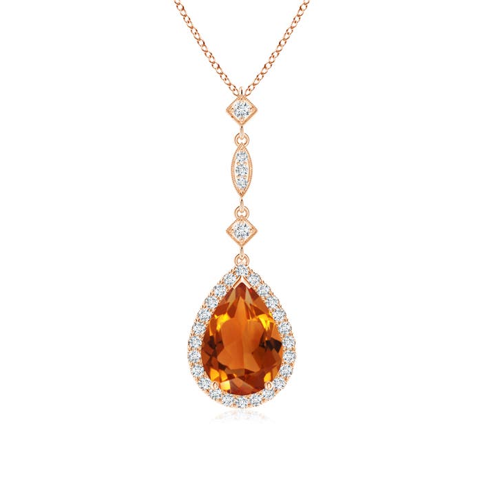 AAAA - Citrine / 2.08 CT / 14 KT Rose Gold