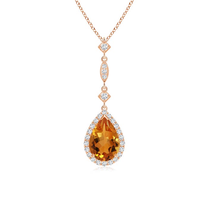 AAA - Citrine / 1.34 CT / 14 KT Rose Gold