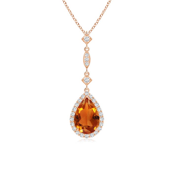 AAAA - Citrine / 1.34 CT / 14 KT Rose Gold