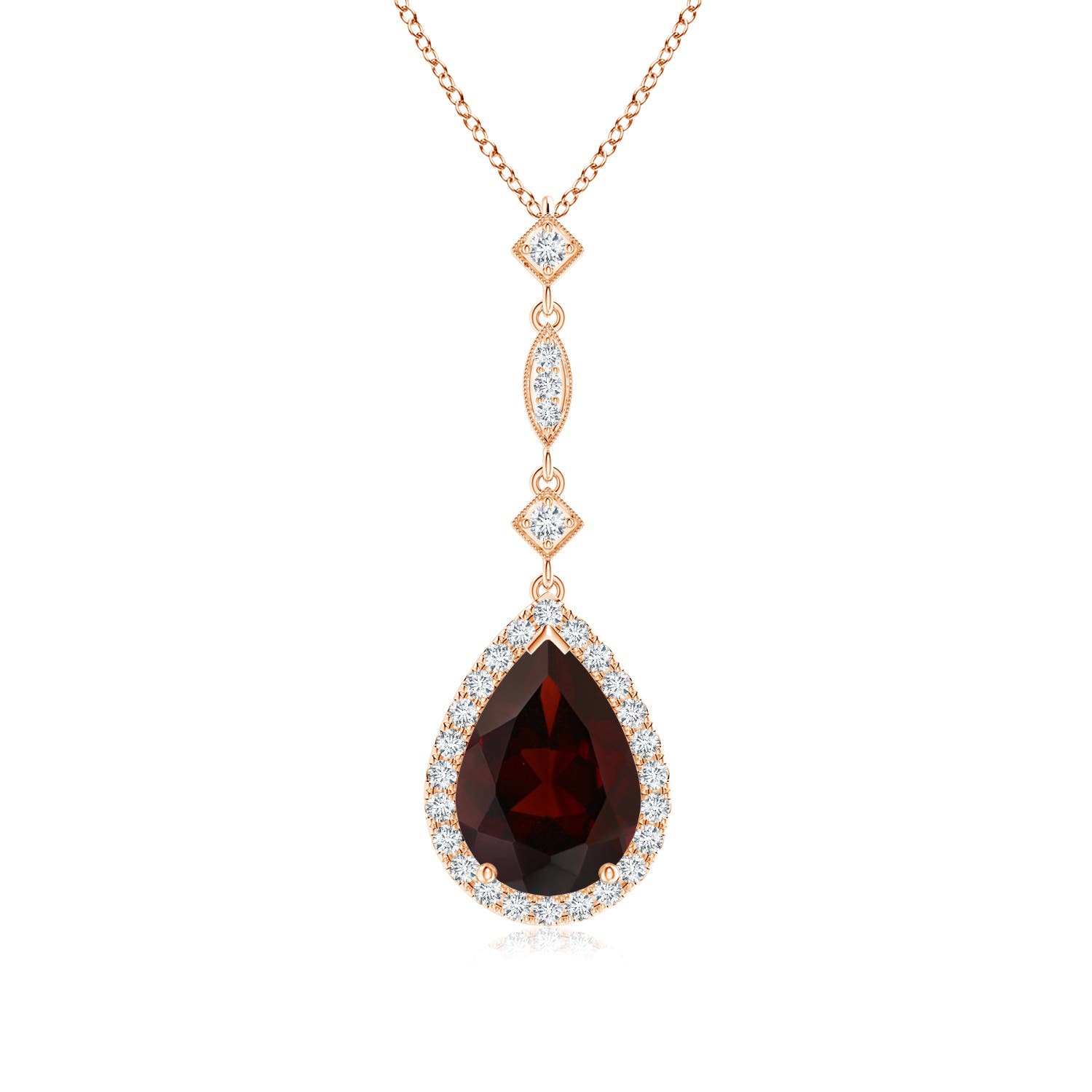 A - Garnet / 2.28 CT / 14 KT Rose Gold