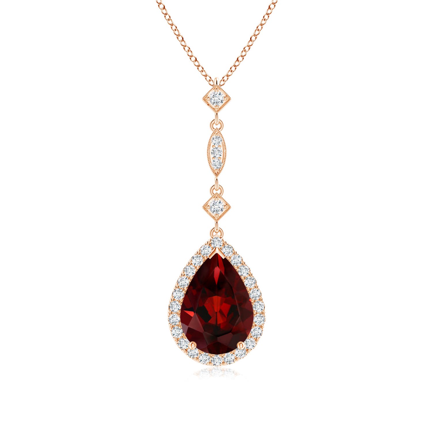 AAA - Garnet / 2.28 CT / 14 KT Rose Gold