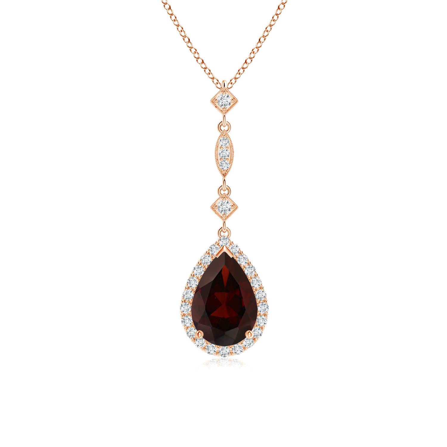 A - Garnet / 1.64 CT / 14 KT Rose Gold