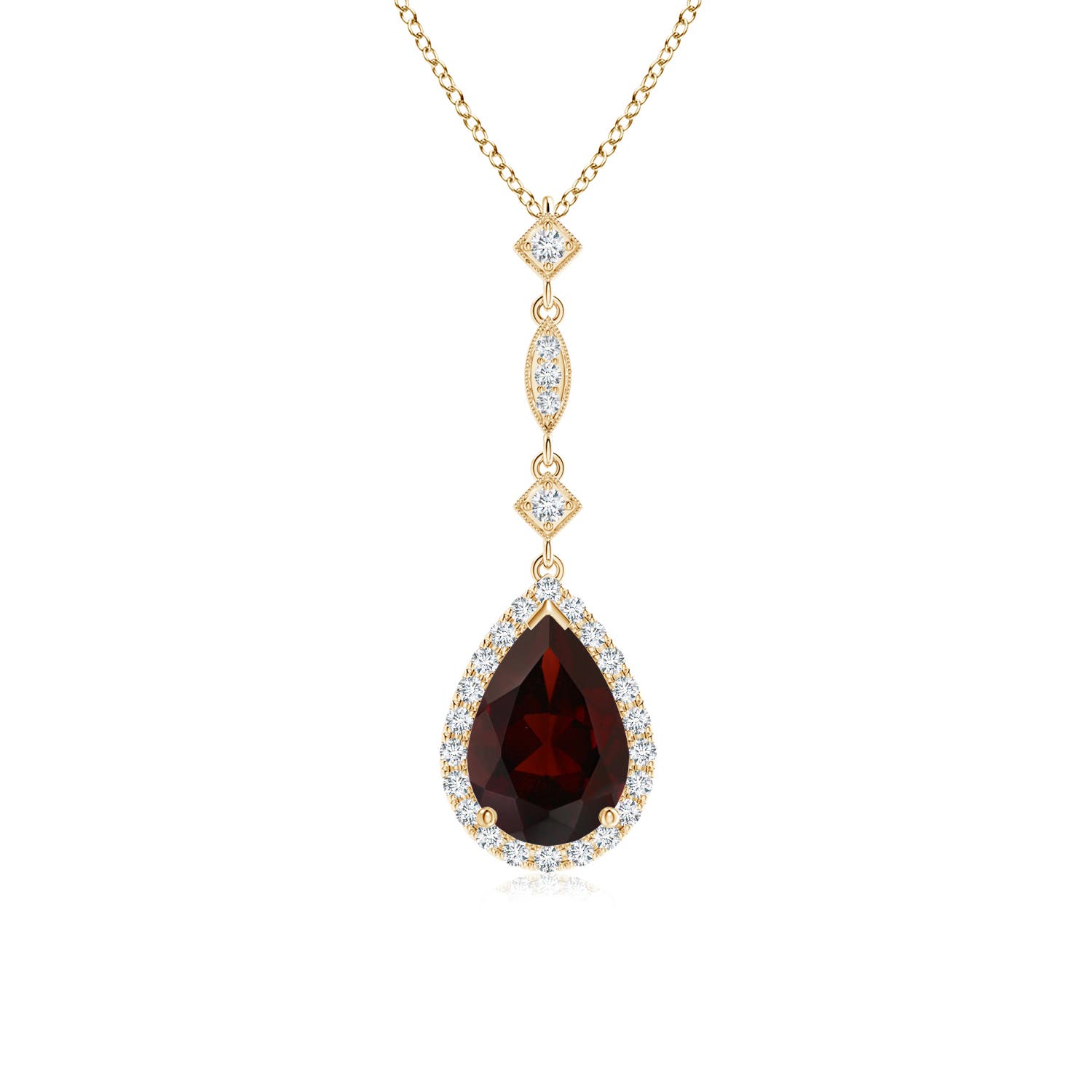 A - Garnet / 1.64 CT / 14 KT Yellow Gold