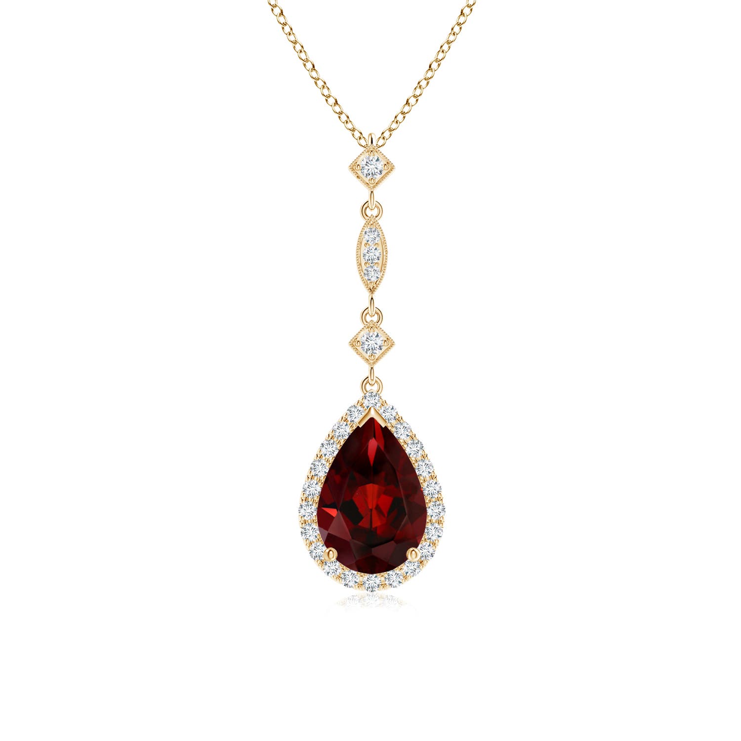 AAA - Garnet / 1.64 CT / 14 KT Yellow Gold