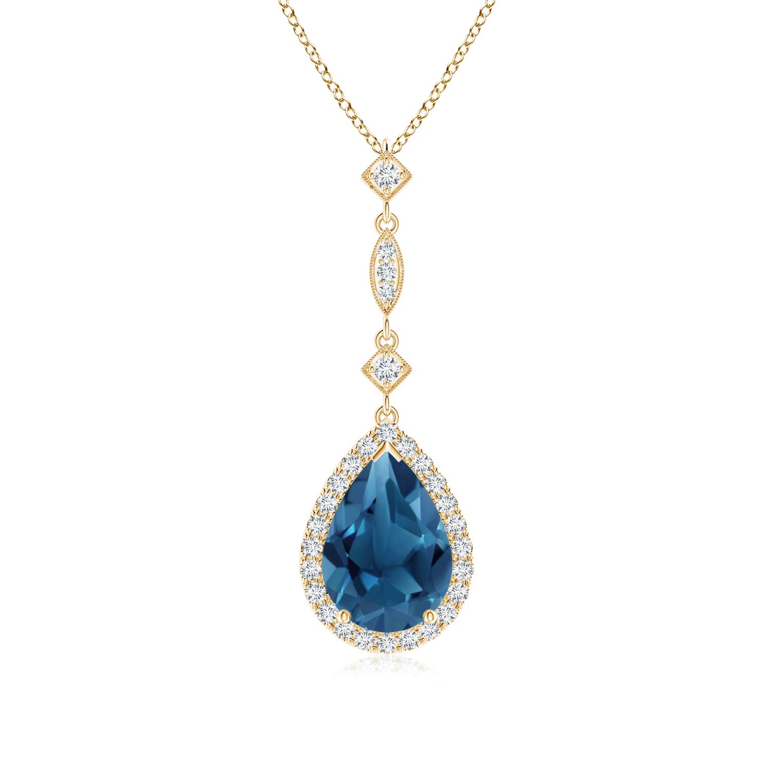 AA - London Blue Topaz / 2.48 CT / 14 KT Yellow Gold