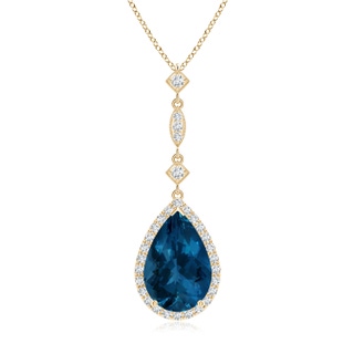 Pear AAA London Blue Topaz