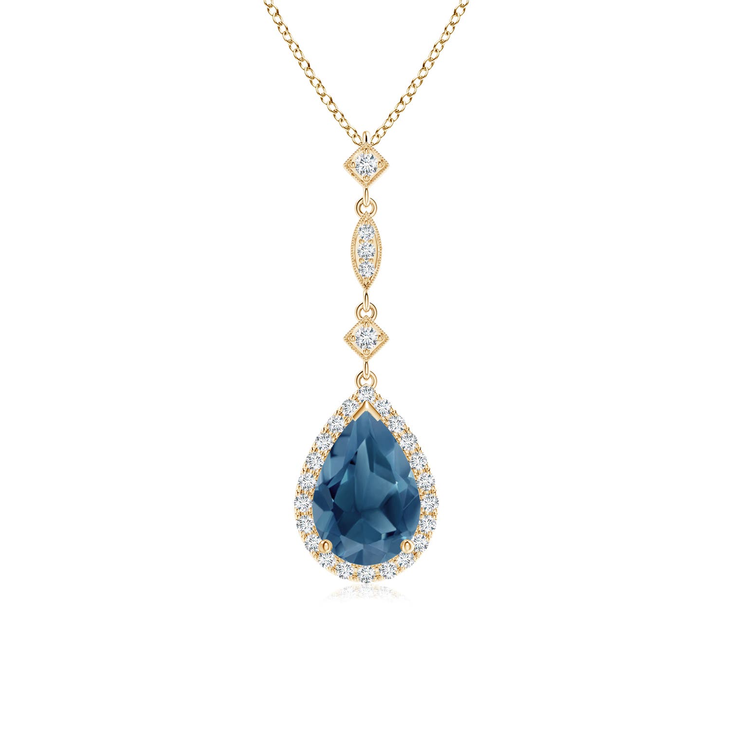 A - London Blue Topaz / 1.79 CT / 14 KT Yellow Gold