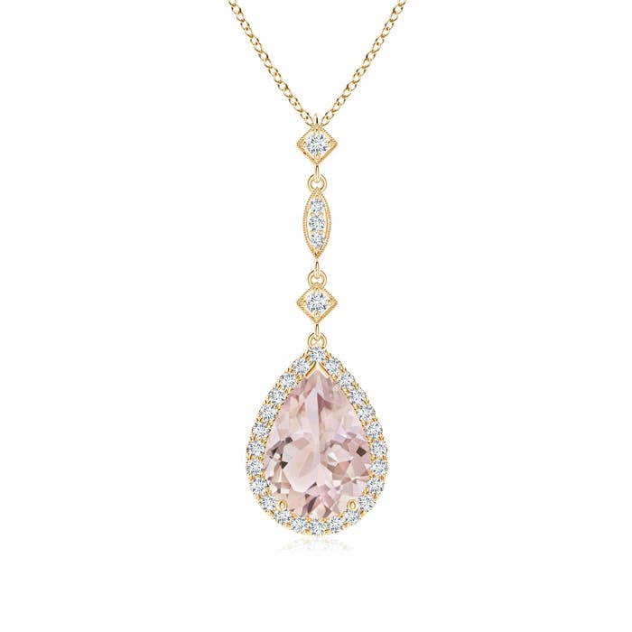 A - Morganite / 1.78 CT / 14 KT Yellow Gold