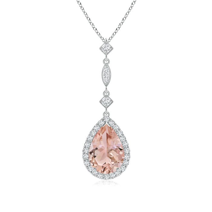 AAA - Morganite / 1.78 CT / 14 KT White Gold