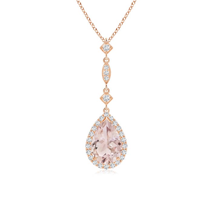 A - Morganite / 1.29 CT / 14 KT Rose Gold