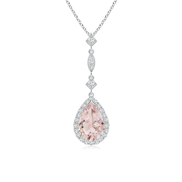 A - Morganite / 1.29 CT / 14 KT White Gold