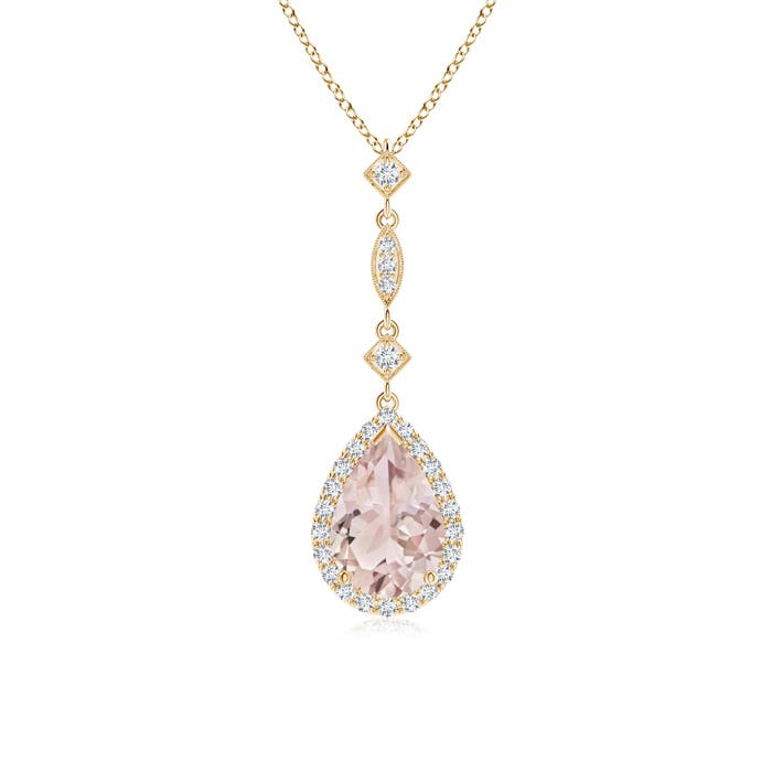 A - Morganite / 1.29 CT / 14 KT Yellow Gold