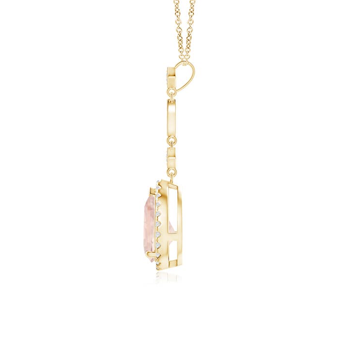 A - Morganite / 1.29 CT / 14 KT Yellow Gold