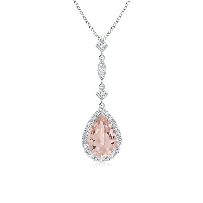 AA - Morganite / 1.29 CT / 14 KT White Gold