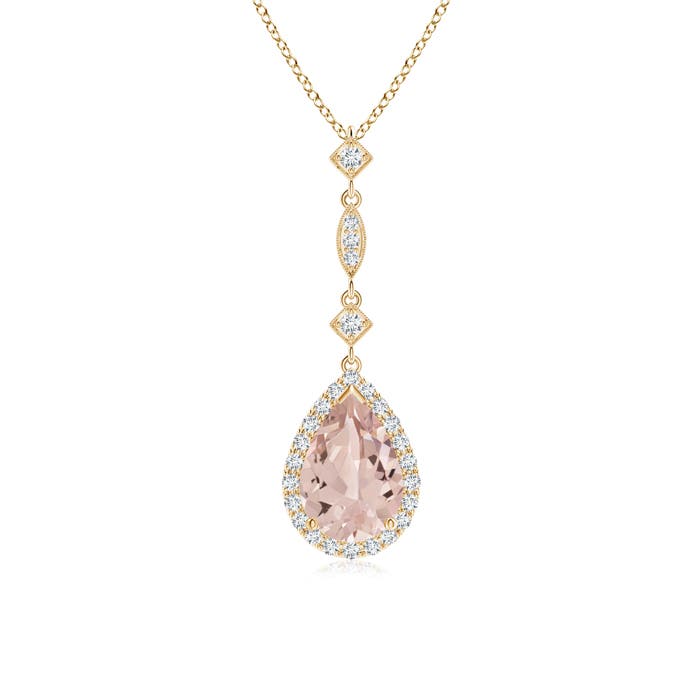 AA - Morganite / 1.29 CT / 14 KT Yellow Gold