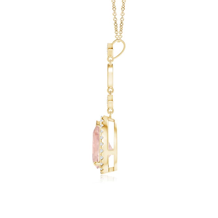 AA - Morganite / 1.29 CT / 14 KT Yellow Gold