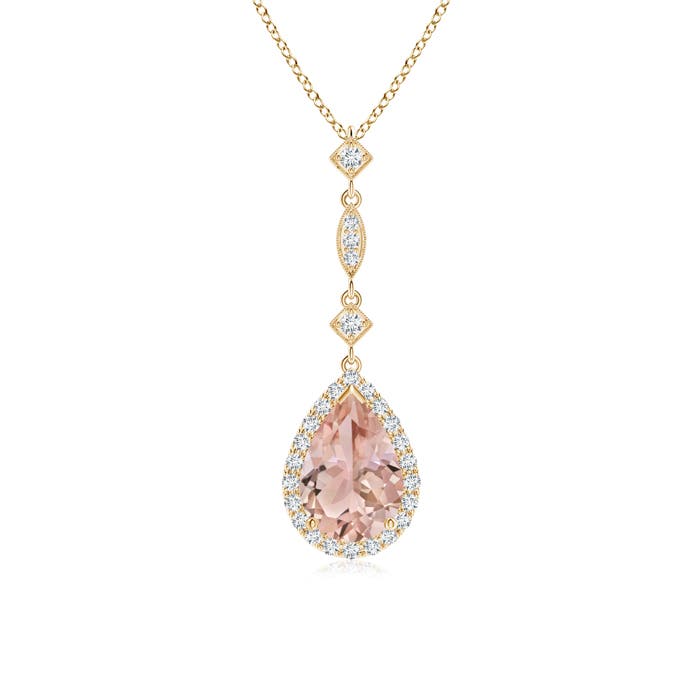 AAA - Morganite / 1.29 CT / 14 KT Yellow Gold