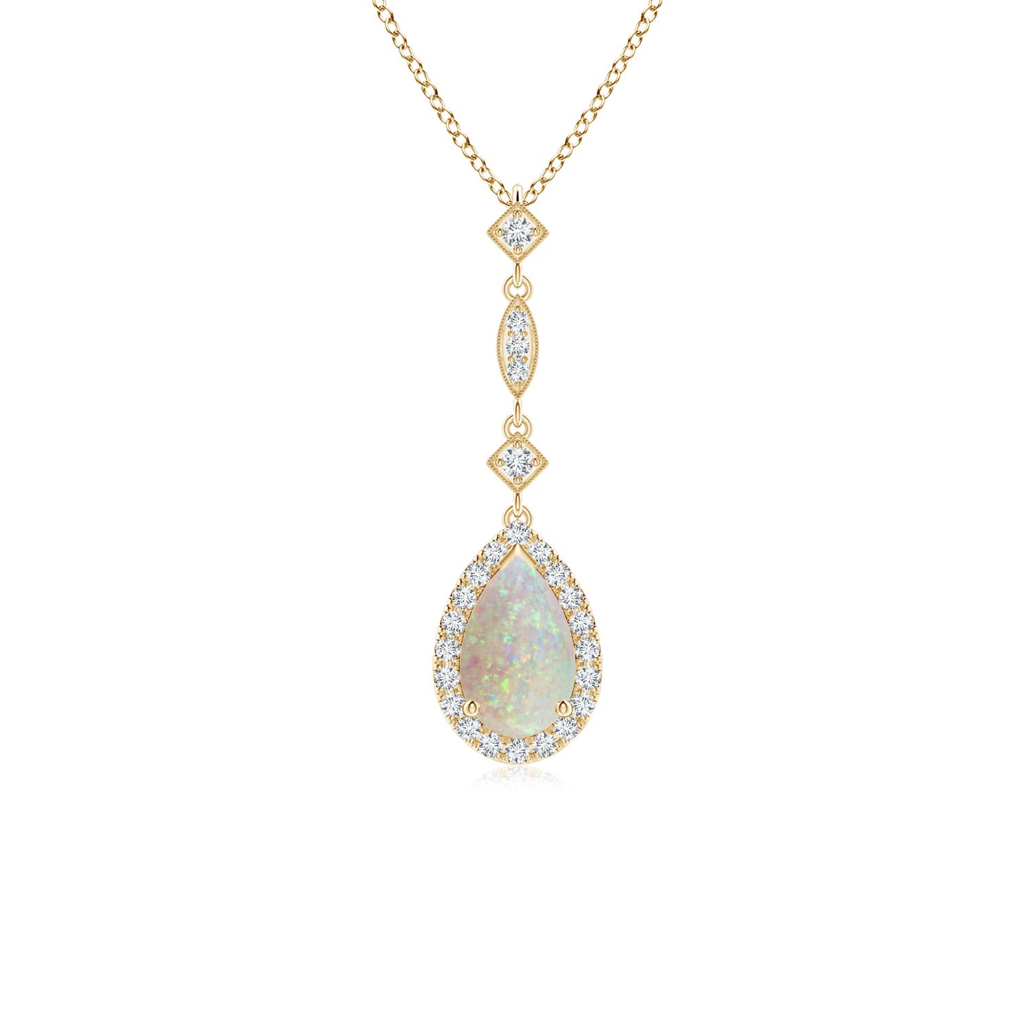 AAA - Opal / 0.58 CT / 14 KT Yellow Gold