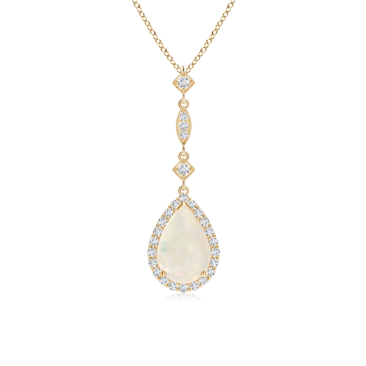 A - Opal / 0.94 CT / 14 KT Yellow Gold