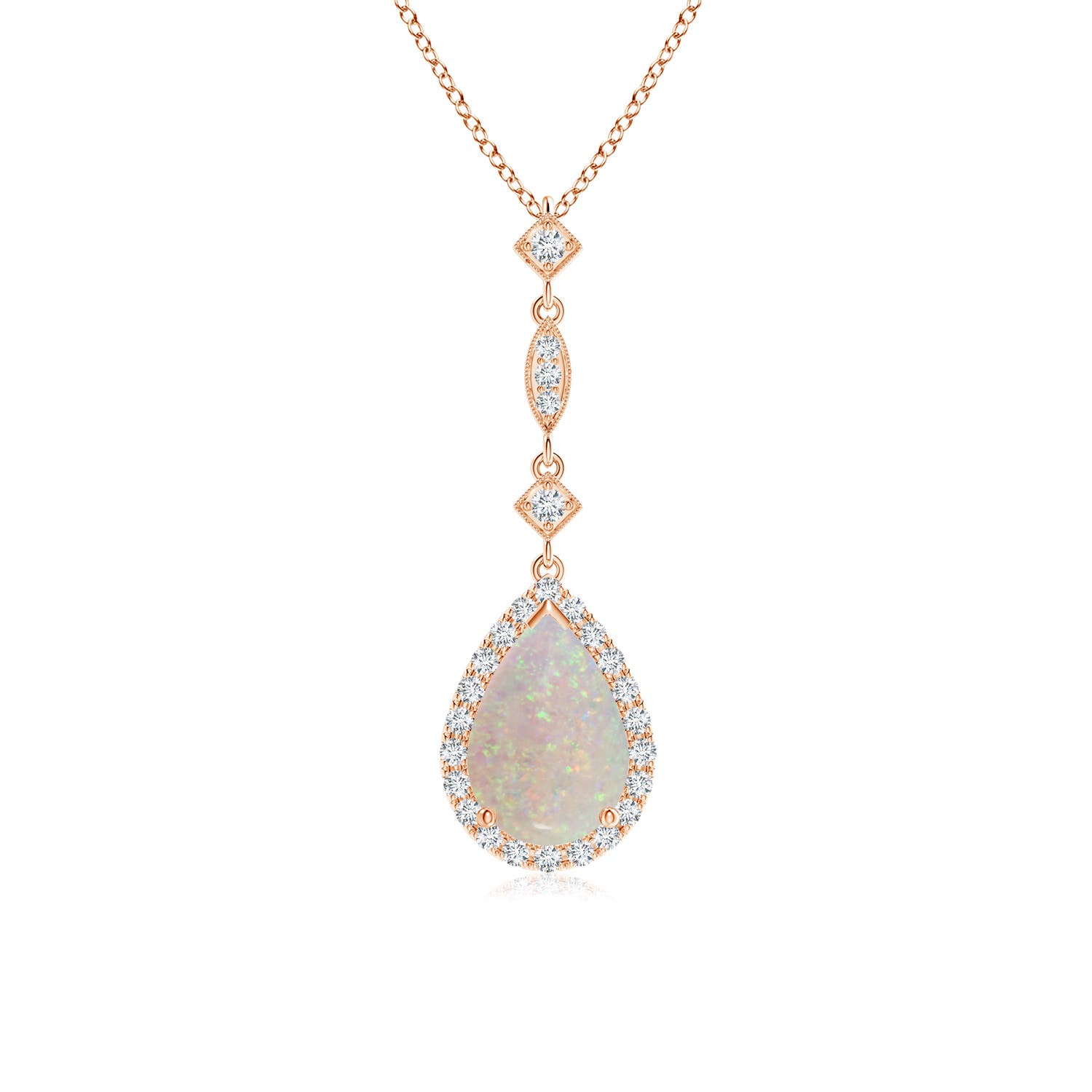 AA - Opal / 0.94 CT / 14 KT Rose Gold