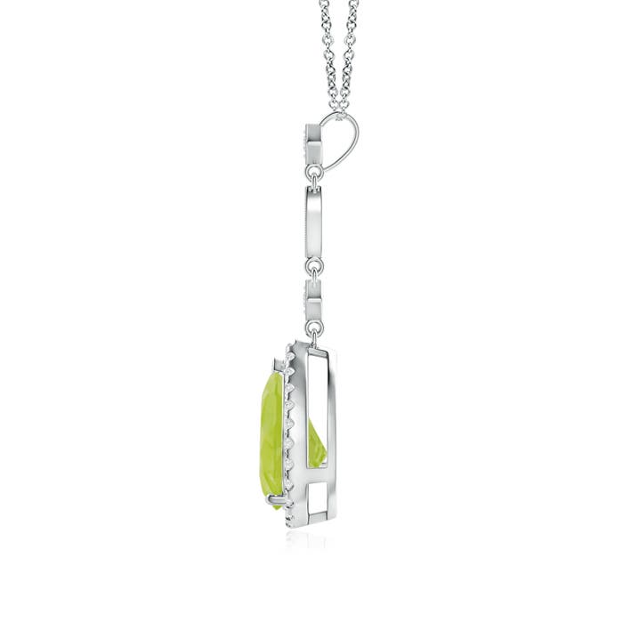 A - Peridot / 2.08 CT / 14 KT White Gold