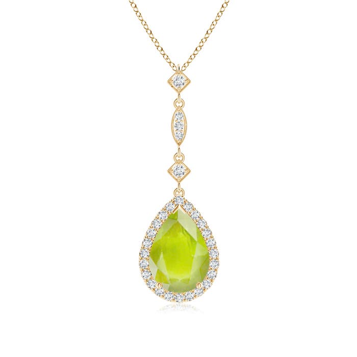 A - Peridot / 2.08 CT / 14 KT Yellow Gold