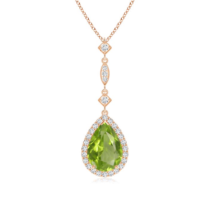 AA - Peridot / 2.08 CT / 14 KT Rose Gold