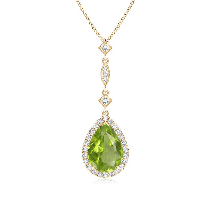 AA - Peridot / 2.08 CT / 14 KT Yellow Gold