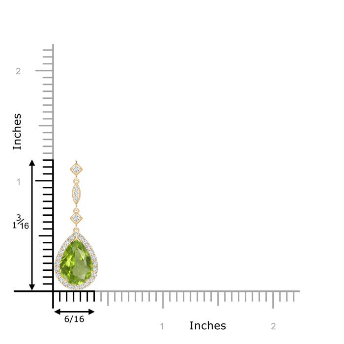 AA - Peridot / 2.08 CT / 14 KT Yellow Gold