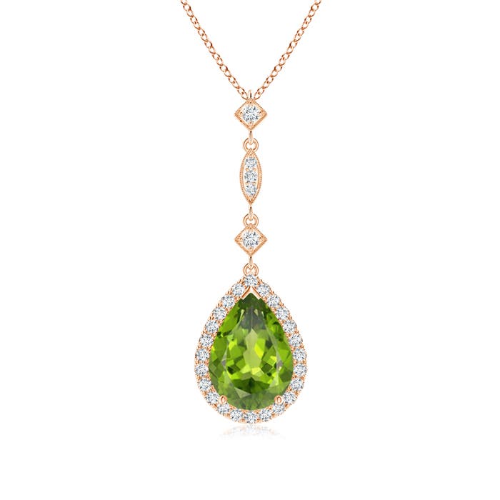 AAA - Peridot / 2.08 CT / 14 KT Rose Gold