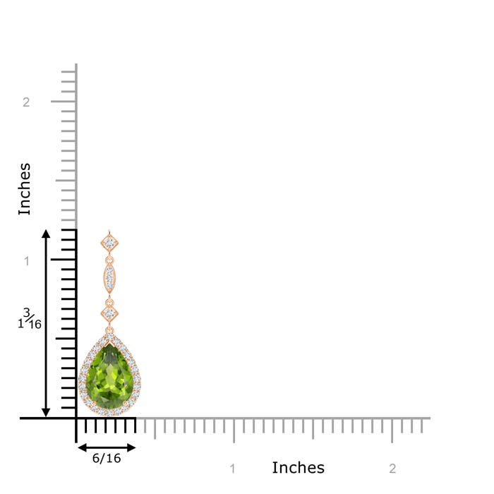 AAA - Peridot / 2.08 CT / 14 KT Rose Gold