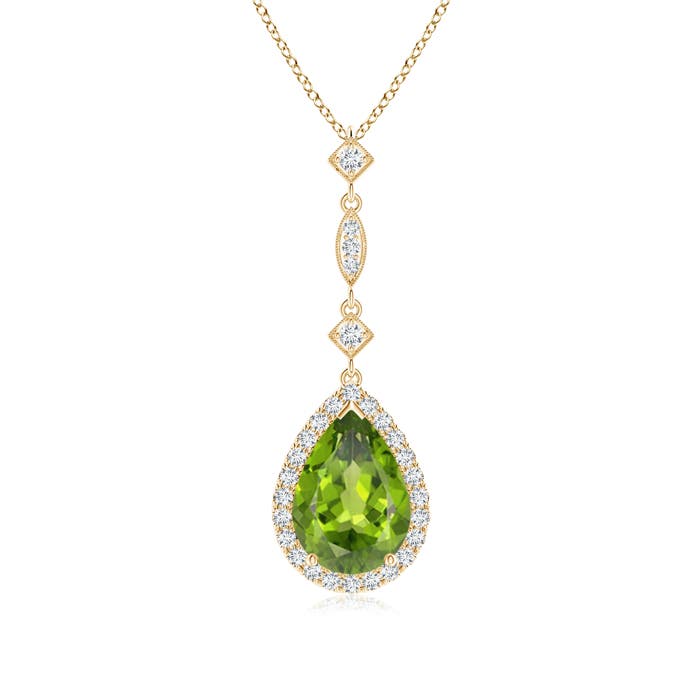 AAA - Peridot / 2.08 CT / 14 KT Yellow Gold