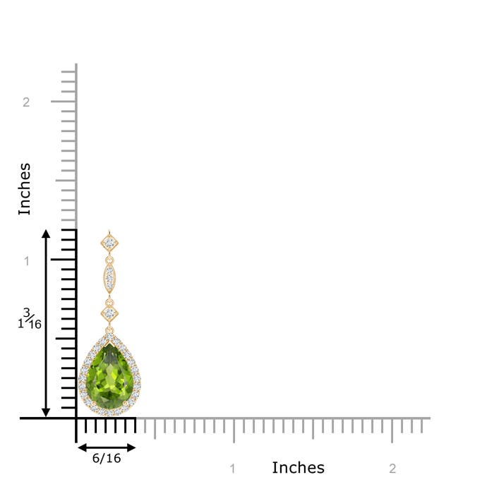 AAA - Peridot / 2.08 CT / 14 KT Yellow Gold