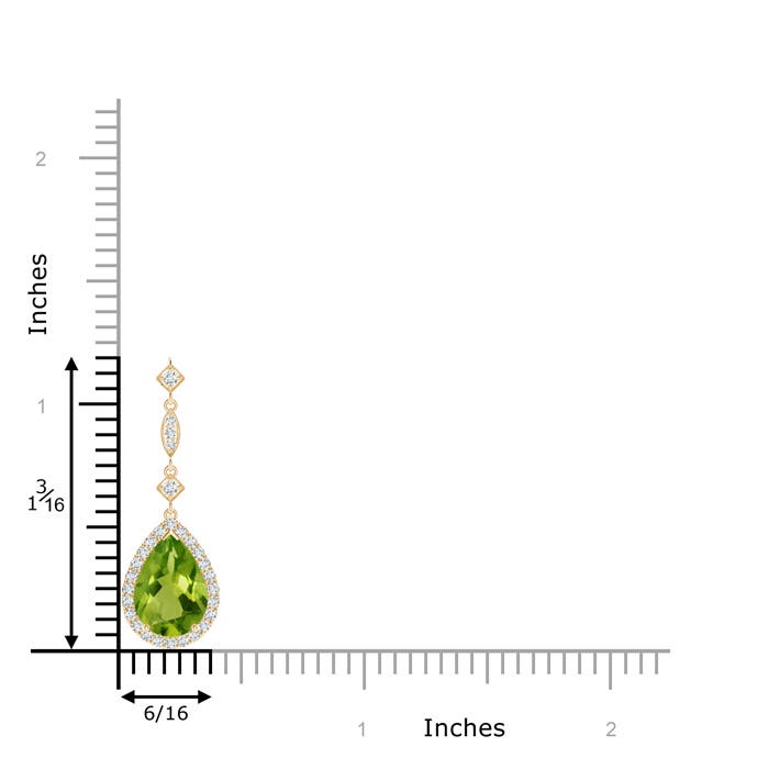 AAAA - Peridot / 2.08 CT / 14 KT Yellow Gold