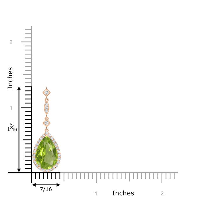 AA - Peridot / 3.66 CT / 14 KT Rose Gold